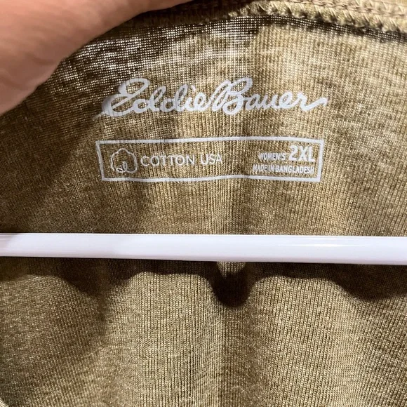 NWT Eddie Bauer Women’s Army Green Shirt Size 2XL - Picture 3 of 7